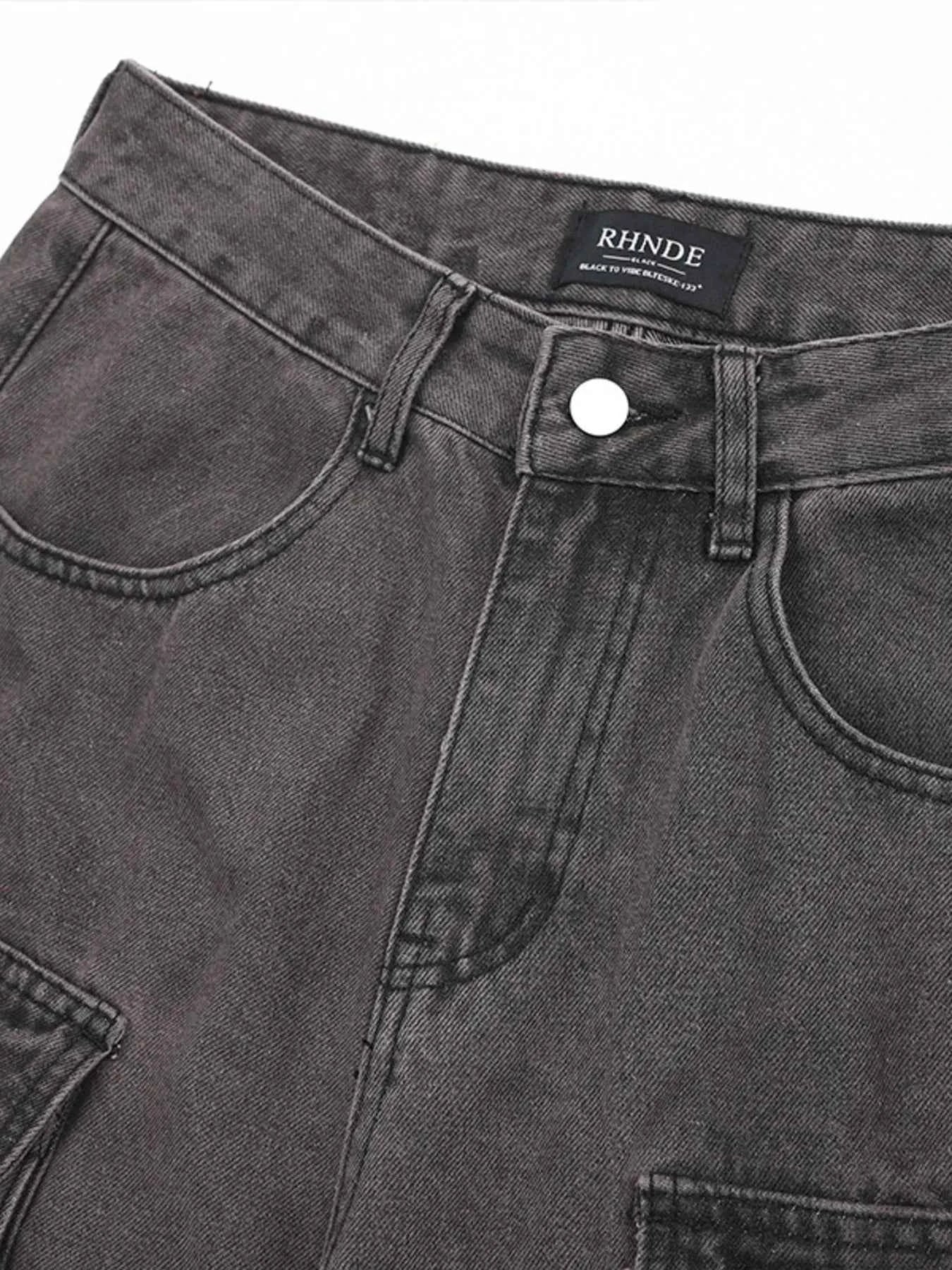 Men's Multi-Pocket Cargo Straight Jeans